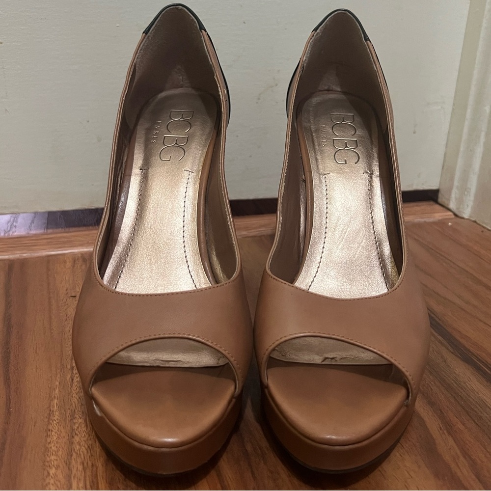 BCBGirls wedges, never worn! 9.5